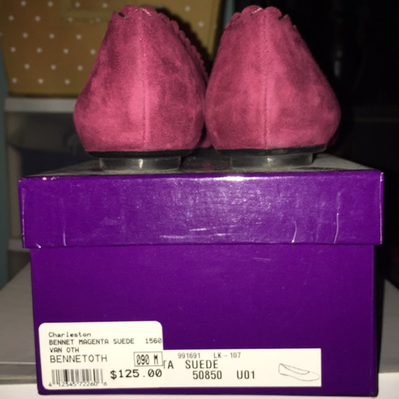 Vaneli Bennet Magenta Suede ballet flat - Picture 3 of 3